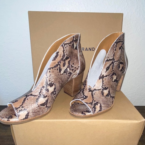 NEW Lucky Brand open toe boots size 10 - Picture 2 of 3